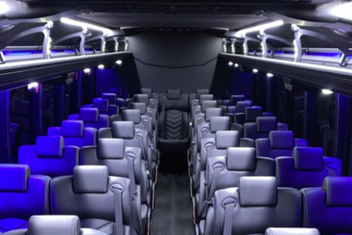 Farmington Hills Charter Bus Interior