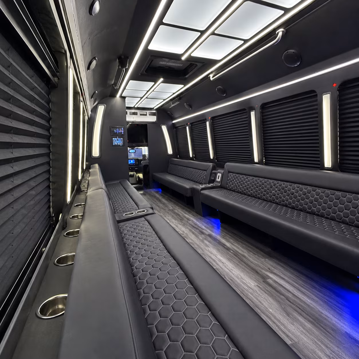 farmington hills party bus rental interior