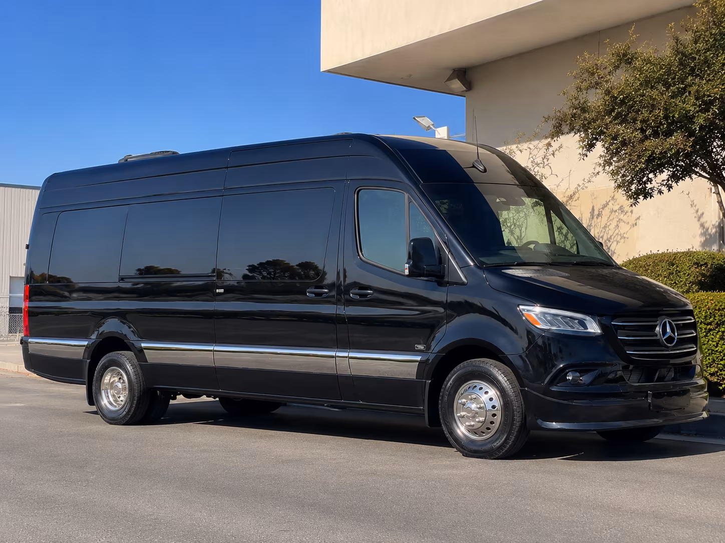 sprinter vans and luxury vehicles for the bridal party in farmington hills